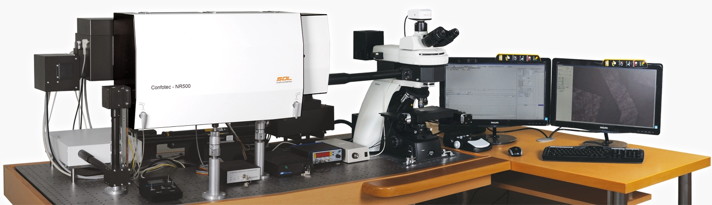 Лазерный Рамановский конфокальный микроскоп Confotec NR500