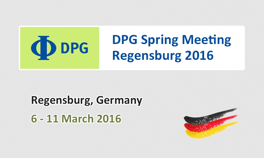 Конгресс DPG Spring Meeting Regensburg 2016